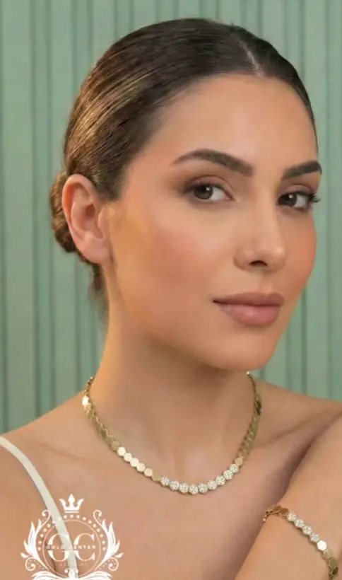 Altıgen Taşlı Modern Altın Kolye - Karşıyaka İzmir Kuyumcu Gold Center Süleyman Pırlanta