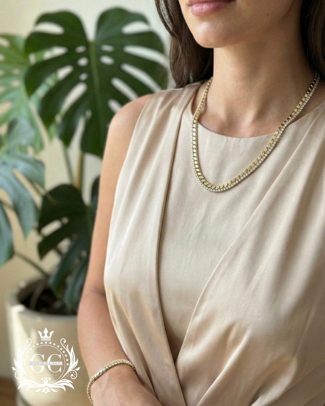 Çift Sıralı Altın Kolye ve Bileklik Seti - Karşıyaka İzmir Kuyumcu Gold Center Süleyman Pırlanta