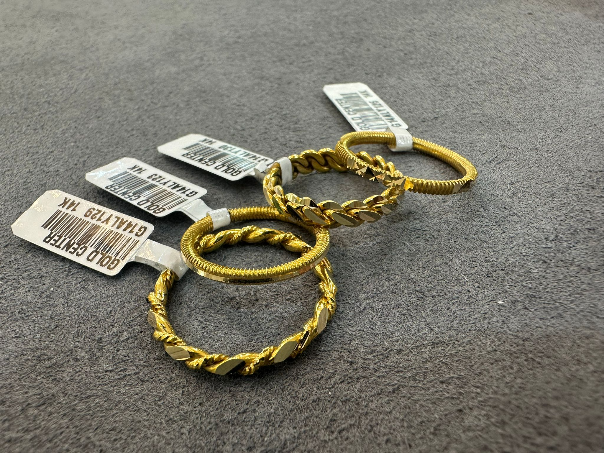 Üçlü 14 Ayar Altın Yüzük Kombini - Karşıyaka İzmir Kuyumcu Gold Center Süleyman Pırlanta